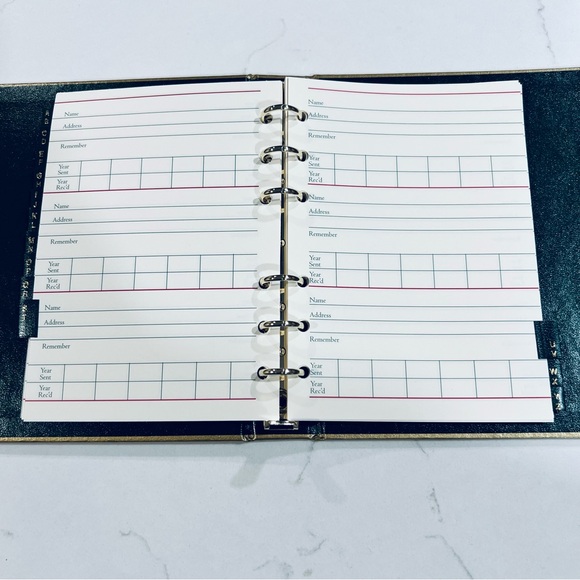 Vintage Caspari Christmas Card List Book Constance Depler New Sealed + Cards - Picture 5 of 5